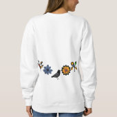 Sweatshirt Floral folk coloré et oiseaux (Dos)
