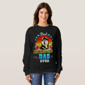 Sweatshirt Floral Husky Sibérien (Devant entier)