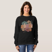 Sweatshirt Floral Retro Nonna Groovy Best Nonna Ever  Mother  (Devant entier)