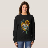 Sweatshirt Floral Sunflower Heart L&D Labor and Delivery Nurs (Devant entier)
