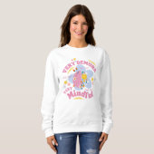 Sweatshirt Floral TRÈS DEMURE TRÈS MINDFUL Bien-ÊTRE (Devant entier)