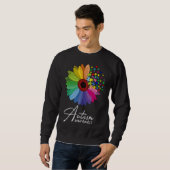 Sweatshirt Flore Sensibilisation sur l'autisme Fleur Faisée P (Devant entier)