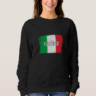 Sweatshirt Florence Italie Ville avec drapeau italien