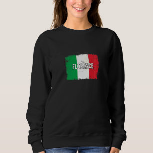 Sweatshirt Florence Italie Ville avec drapeau italien