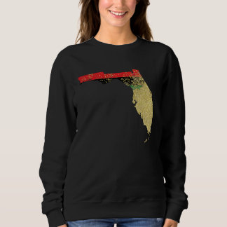 Sweatshirt Florida Black Pride Pan African Flag Home Hometow