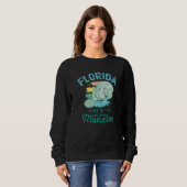 Sweatshirt Florida Home Of The Manatee Sea Cow   (Devant entier)