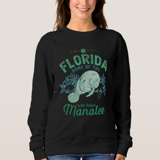 Sweatshirt Florida Home Of The Manatee Sea Cow 1 (Devant)