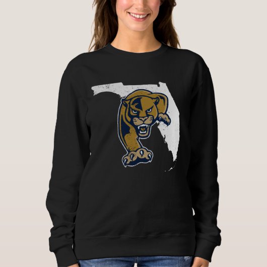 Sweatshirt Florida International FIU Panthers State Shape (Devant)