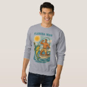 Sweatshirt Florida Man -Coastal Fishing Boat- Retro Fisherman (Devant entier)