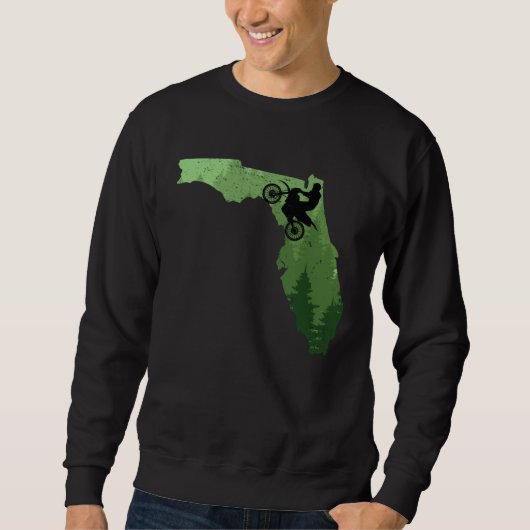 Sweatshirt Florida Motocross Bike MX Dirt Biker Floridian Dir (Devant)