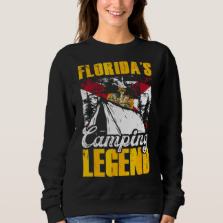 Sweatshirt Floride Camping Legend Camper Tent Vacances