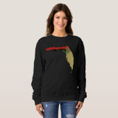 Sweatshirt Floride Fierté noire panafricaine Drapeau Maison (Devant entier)