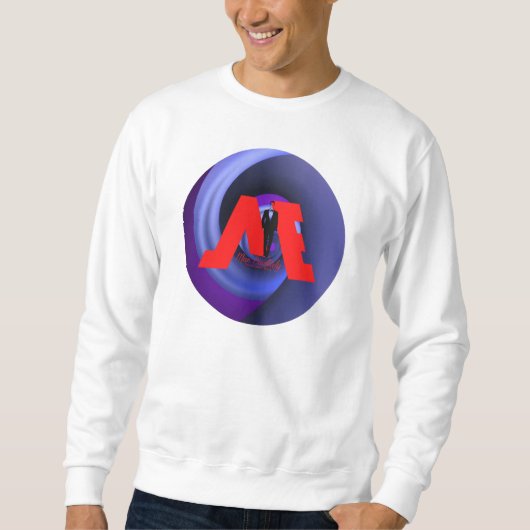 Sweatshirt FloState Design "ME" Man Eruditely Purple Vortex2 (Devant)