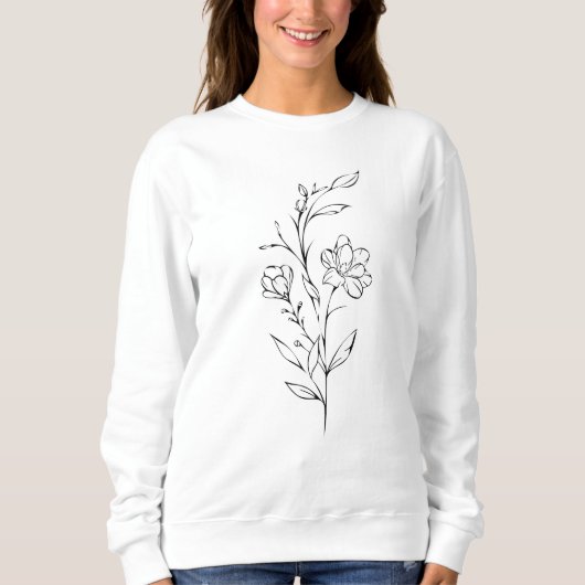 SWEATSHIRT FLOWER  (Devant)