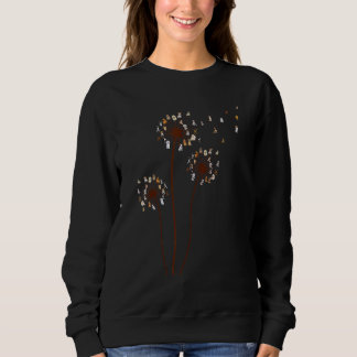 Sweatshirt Flower Dog Dandelion Animaux SC