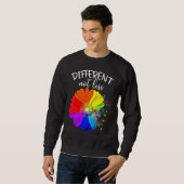 Sweatshirt Flower Puzzle Pieces Different Not Less Autism Awa (Devant entier)