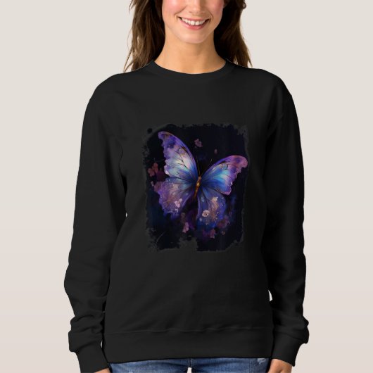 Sweatshirt Flowers And Butterfly (Devant)