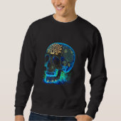 Sweatshirt Flowers Blue Skill (Devant)