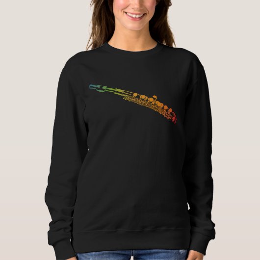 Sweatshirt Flûte à bec colorée Flûte (Devant)