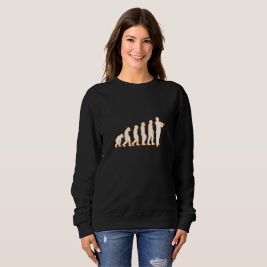 Sweatshirt Flûte d'évolution de la flute (Devant entier)
