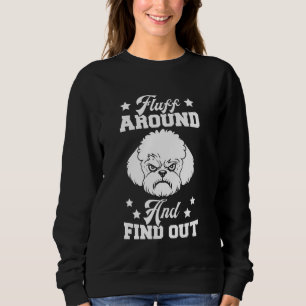Sweatshirt Flux autour de Bichon Frise Amoureux des chiens Ma