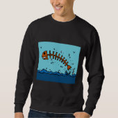 Sweatshirt Flying Skelefish (Devant)