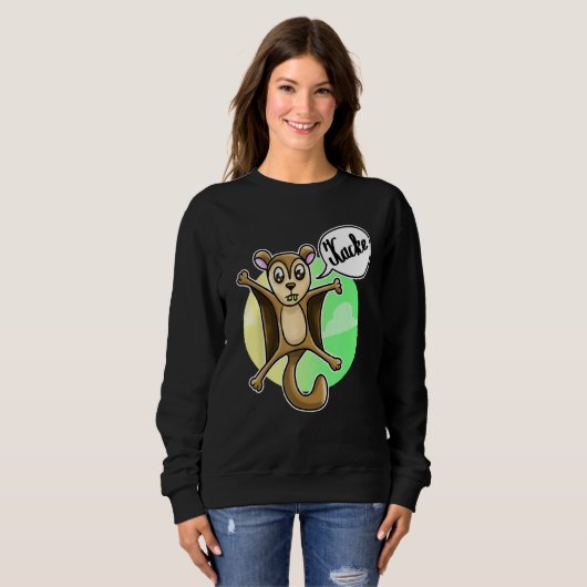 Sweatshirt Flying squirrel cursing squirrel pooch swearing (Devant entier)