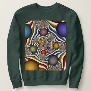 Sweatshirt Flying Up, Colorful Moderne Art Fractal Abstrait