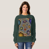 Sweatshirt Flying Up, Colorful Moderne Art Fractal Abstrait (Devant entier)