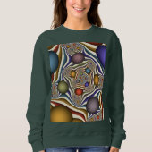 Sweatshirt Flying Up, Colorful Moderne Art Fractal Abstrait (Devant)