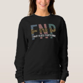 Sweatshirt FNP Family Nurse Praticien Cheetah Imprimer (Devant)