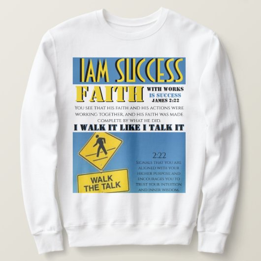 SWEATSHIRT FOI AVEC ŒUVRES (Design devant)