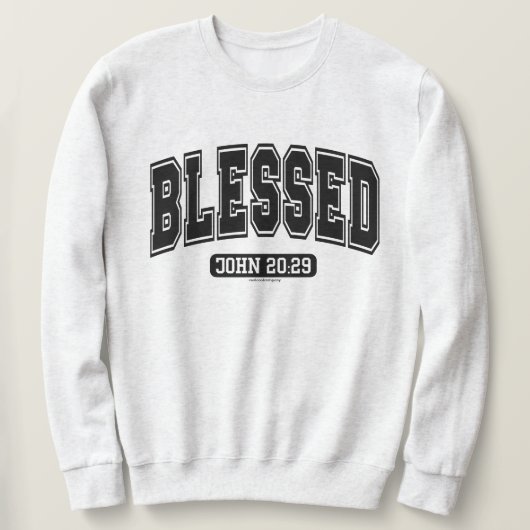Sweatshirt Foi Chrétienne Bénie (Design devant)