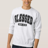 Sweatshirt Foi Chrétienne Bénie (Devant)
