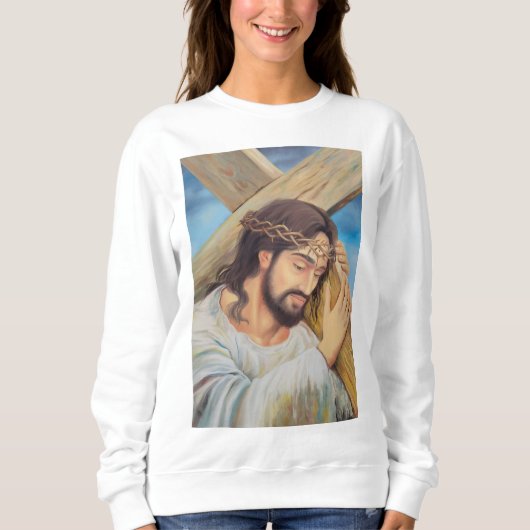 Sweatshirt Foi chrétienne Jésus Christ (Devant)