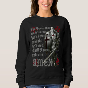 Sweatshirt Foi des Templiers en Jésus-Christ Foi chrétienne