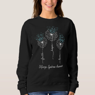 Sweatshirt Foi Espoir Amour Sensibilisation au syndrome de Di