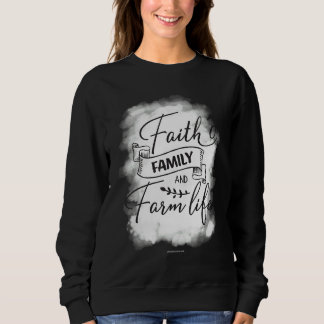 Sweatshirt Foi Famille Ferme Chrétienne Bible Verse Religieux