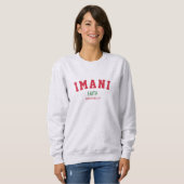 Sweatshirt Foi Kwanzaa IMANI Personnalisée (Devant entier)