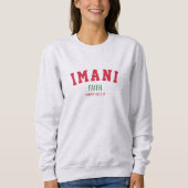 Sweatshirt Foi Kwanzaa IMANI Personnalisée (Devant)