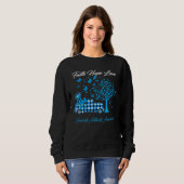 Sweatshirt Foi papillon Espère Aimer Arthrite juvénile Aware (Devant entier)