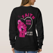 Sweatshirt FOI SUR LA PEUR Cancer du sein Sensibilisation chr (Dos)