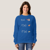 Sweatshirt Fonction dérivée pour professeur de maths dérivé (Devant entier)