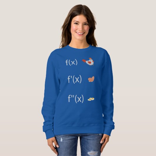 Sweatshirt Fonction dérivée pour professeur de maths dérivé (Devant entier)