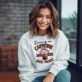 Sweatshirt Fonctionner à la caféine et à la panique