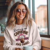 Sweatshirt Fonctionner à la caféine et à la panique