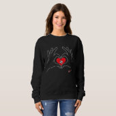 Sweatshirt Fonds Isa Raiser2 Mains cardiaques (Devant entier)