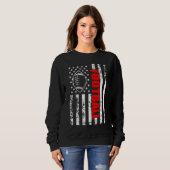 Sweatshirt Football américain du drapeau (Devant entier)