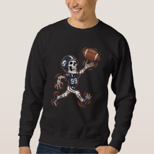 Sweatshirt Football américain Squelette Halloween Football