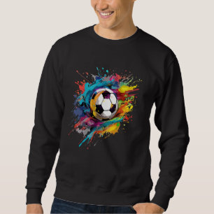 Sweatshirt Football Ball Splash Art Football